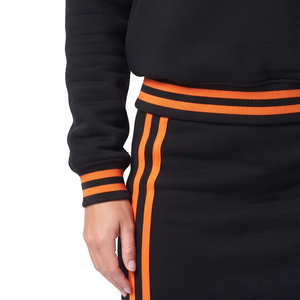Hoodie Sweat <b>Skirts</b> Set Women Soft Comfortable Embroidery Hoodie Sweat <b>Skirts</b> Tracksuit Ladies - Product Image 3