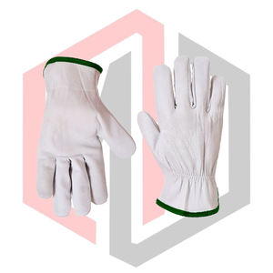 Gants de travail en cuir de chèvre professionnels pour la manutention, anti-coupure, anti-chaleur, antidérapants, antistatiques, de sécurité - Product Image 4