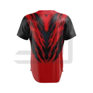 Maillots de baseball avec logo/emblème d'équipe personnalisé sur le devant et le dos, 100 % polyester, impression numérique, manches courtes - Product Image 5