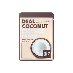 FARMSTAY Real <b>Coconut</b> <b>Essence</b> Honey Scented Cotton Facial Sheet Mask 10pcs Travel Size Moisturizing Face Firming Nourishing All - Product Image 1