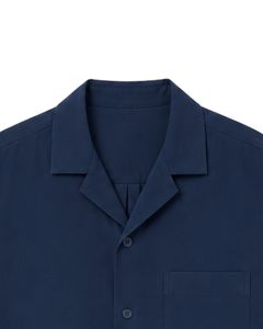 Customized Dark Navy Blue Oversized Casual Men <b>Shirt</b> <b>Half</b> Sleeve <b>Button</b> Up Cuban Collar Loose Fit Summer Fashion Wear Top <b>Shirt</b> - Product Image 5