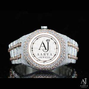 Reloj Mecánico con Incrustaciones de Diamantes, Reloj de Pulsera de Lujo, Bisel de Cristal, Brazalete de Acero Inoxidable de 20 mm, para Regalo y Fiesta - Product Image 1