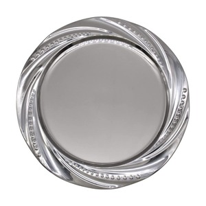 Assiette de service moderne de luxe en acier inoxydable, écologique, faite à la main, ronde, pour événements de mariage, collection Royal Home - Product Image 3