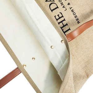 Sac messager en jute écologique avec coutures renforcées et intérieur laminé, sac bandoulière pour usage extérieur - Product Image 5