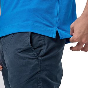 Polo Azul Sólido para Hombre, Transpirable, de Algodón y Poliéster, Informal, para Golf, con Logotipo Personalizado, OEM, ODM, Venta al Por Mayor - Product Image 6