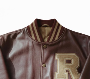 Veste Homme Tendance en Polyester/Coton, Style Universitaire Vintage Personnalisé avec Embossage, Coupe Classique, Coupe-Vent Printemps, Formelle - Product Image 3