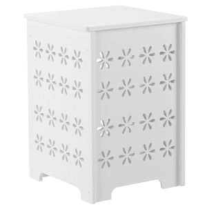 Tavolino Moderno in Noce a 3 Ripiani con Design Floreale e Apertura ad Arco per Uso Interno/Esterno - Product Image 2