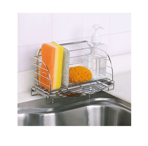 Newly Designed Stainless Steel Wall Mounted Kitchen Sink Sponge Holder/<b>Rack</b> For Kitchen Cleaning tool <b>Storage</b> <b>Rack</b> - Product Image 2