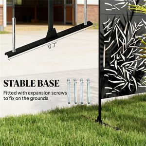 Schermo per la privacy da esterno nero, schermo per piante rampicanti e divisorio per ambienti - Categoria prodotto - Product Image 3