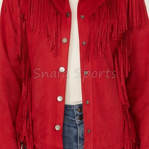 ขายเสื้อแจ็คเก็ตหนังผู้หญิง แฟชั่นใหม่ กันลม สไตล์คาวเกิร์ล พร้อมดีไซน์สั่งทำพิเศษ - Product Image 5