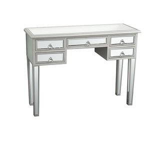 Unique Modern Design <b>Mirrored</b> Desk <b>Console</b> Table for Bedroom Vanity or Makeup Vanity Home Decorative <b>Console</b> Table - Product Image 1