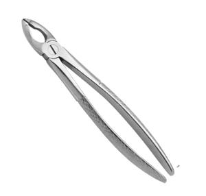 Forceps d'extraction dentaire en acier inoxydable avec poignée moletée, instrument chirurgical manuel de classe I - Product Image 1