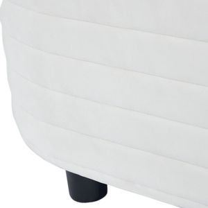 Panca Ovale in Velluto Beige L8133 con Contenitore, Elegante Arredamento per Soggiorno - Product Image 2