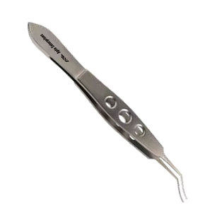 Pinces de Lehner pour Capsulorhexis à pointe angulaire, à pointes courbées et délicates, longueur 10,5 cm, diamètre 13 mm, pour usage manuel en chirurgie ophtalmique en milieu hospitalier - Product Image 5