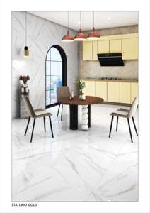 Azulejos Rústicos de 600x600 para Pared de Baño, Superficie Brillante, Porcelanato Antiguo, Piedra Caliza, Porcelana, Carreaux De Sol, Baldosas de Mármol para Piso - Product Image 4