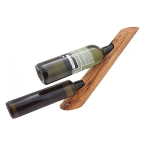 Estante para Botellas de Vino de Madera, en Oferta, Madera Maciza Ecológica, Estante Rústico para Vino de Encimera - Product Image 2