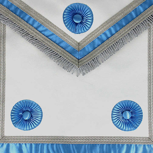 Delantal Masónico Personalizado 2023 con Logotipo, Delantal de Maestro Masón de Buena Calidad con Insignia Bordada y Lentejuelas Cosidas - Disponible para la Venta - Product Image 2