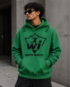 Distressed Vintage <b>Pullover</b> <b>Men</b> Hoodies Basics Heavy Cotton Streetwear Oversized Premium Casual Winter Fashion Daily Outfit Set - Product Image 5