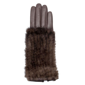 Fashion Breathable Crochet Cashmere Goat Leather Plain <b>Driving</b> Dress <b>Gloves</b> Skin Fit Best Fits Men and Women - Product Image 5