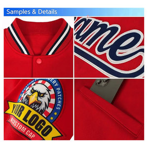 Custom Men Women Youth Varsity Baseball <b>Jacket</b> Blend Letterman <b>Jackets</b> Stitched Personalized Name Number Logo Big Size Premium - Product Image 3