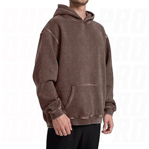 Mens Couples Oversized Hoodie Sweatshirt Heavyweight Vintage Pullover with Soft Cotton Fleece Screen Printed Hoodies - Product Image 1