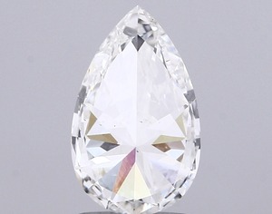 Diamant poire 2,02 carats, couleur F, clarté VS1, pierre cultivée en laboratoire CVD, polissage excellent, pour une magnifique bague de fiançailles. - Product Image 3