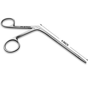 Pince à oreilles d'alligator professionnelle de 3,5 pouces avec mâchoire incurvée, instrument chirurgical ORL en acier inoxydable de qualité supérieure, pointe fine - Product Image 3