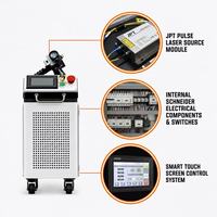 Machine de nettoyage à impulsions industrielle 500W pour peinture à l'huile, rouille, métal, bois, pierre, refroidissement par air