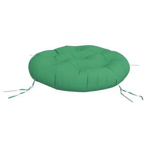 Coussin d'extérieur rond en tissu Oxford vert de 23,6 pouces - Product Image 4