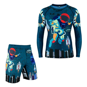 Wholesale New Sublimation Custom Mma Shorts Rash Guard Bjj Gi Full Body Kids Mens Women <b>Boys</b> Boxing Rash Guard Sets - Product Image 1