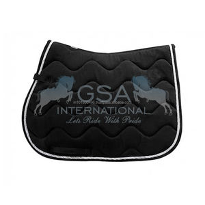 แผ่นรองอานม้าสำหรับกระโดดขี่ม้า ทำจากผ้าฝ้าย พร้อมใยโพลีเอสเตอร์ระบายอากาศได้ดีเยี่ยม และการเย็บแบบซิกแซก สำหรับกีฬาและการแข่งขัน - Product Image 2