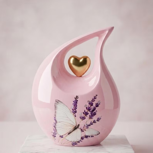 Decorative Teardrop Urn Featuring a <b>Graceful</b> Shape for Living Rooms Bedrooms Entryways Consoles and Display Areas - Product Image 3