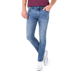 Jean cargo en denim pour homme, coupe droite, délavage classique, boutons, respirant, vêtements de travail, automne, printemps, hiver, prix abordable, personnalisable - Product Image 4