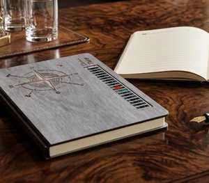 Retro <b>A5</b> Notebook Diary <b>Notepad</b> Hardcover Literature Wooden Stationery Gifts for Traveler Journal Planners Office School A4 - Product Image 6