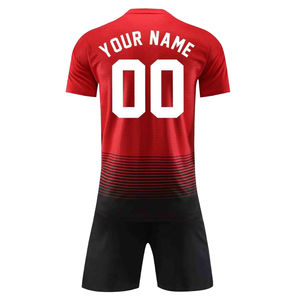 Camisetas y Tops Deportivos de Último Diseño, Ropa Deportiva de Fútbol, Uniforme de Fútbol 100% Poliéster, Logotipo Personalizado por Sublimación, Traje de Fútbol para Club - Product Image 3