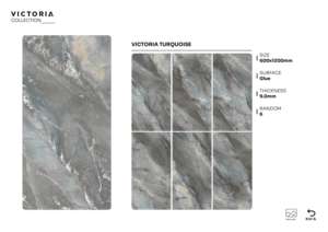 Azulejos de porcelana de superficie pegada de alta calidad y modernos, tamaño 600x1200, azulejos de gran tamaño para interiores premium. - Product Image 5