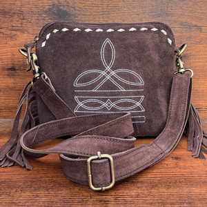 Offre Spéciale Designer Célèbres Marques Botte Point Véritable Daim En Cuir Frange Bandoulière Sac À Bandoulière Western De Luxe Sac À Main pour Femmes - Product Image 2