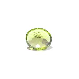 Handcrafted 6.9 Carat Natural Peridot Loose Gemstone Faceted Square Cut for Fine Jewelry - Product Image 2