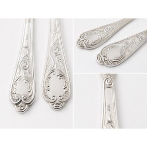 Ensemble de couverts élégants en métal avec poignées ornées, finition miroir haute brillance, passe au lave-vaisselle, idéal pour les mariages - Product Image 2