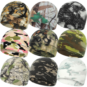 Gorro térmico personalizado de invierno para ciclismo, esquí, caza, con diseño de calavera, camuflaje, forro polar, jacquard, lazos, animales, informal - Product Image 4