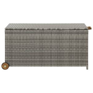 Scatola portaoggetti Patio in 47.2 grigio chiaro "x 25.6" x 24 "in Poly Rattan - Product Image 2