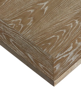 Heritage Double Pedestal Teak <b>Table</b> – Classic Handcrafted <b>Solid</b> <b>Wood</b> Living Room <b>Table</b> with Sculpted Base and Aged Finish - Product Image 5