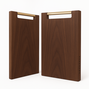 Acacia Wood Cutting Board with Metal Handle Rectangular <b>Kitchen</b> Chopping Board Serving Board - Product Image 3