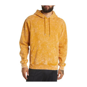 Service OEM en gros : Sweats à capuche pour hommes durables, doux, effet délavé à l'acide, très demandés, durables, à séchage rapide, très vendus. - Product Image 2