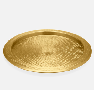 Plateau de rangement en laiton martelé pour vaisselle, 2 pièces, artisanat, au prix le plus bas, plateau à chocolats en laiton martelé - Product Image 1