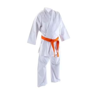 Uniforme de Karate Blanco con Cinturón Naranja, Nivel Estudiante, Ligero, de Polialgodón, para Niños y Principiantes - Product Image 3