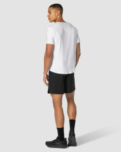 T-shirt blanc col rond coupe classique style urbain 100% coton respirant anti-boulochage manches raglan vêtements de sport ODM en gros - Product Image 5