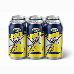 Bebida Deportiva Isotónica Nawon Iso Sport Sabor Limón Lima, Bebida para el Rendimiento, OEM, Lata de 330 ml con Vitamina B1 - Product Image 1