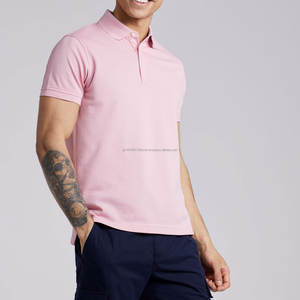 Nuevo Color sólido Nuevo estilo Hombres Polos para adultos Tallas grandes Absorbe la humedad Hombres Polos Ropa de verano Polos - Product Image 6