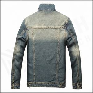 Chaqueta vaquera en blanco de algodón de alta calidad para hombre 2025 para hombre, cremallera completa personalizada, lona de estilo informal única para ropa de invierno - Product Image 3